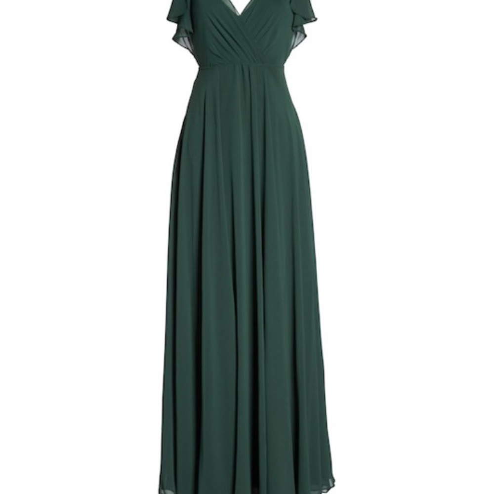 Jenny Yoo- “Cassie” Forrest Luxe Chiffon- Dress